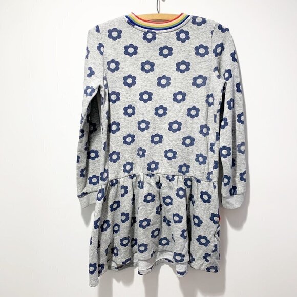 Mini Boden Long Sleeve Floral Sweatshirt Dress Size 11/12 Rainbow - Picture 2 of 11
